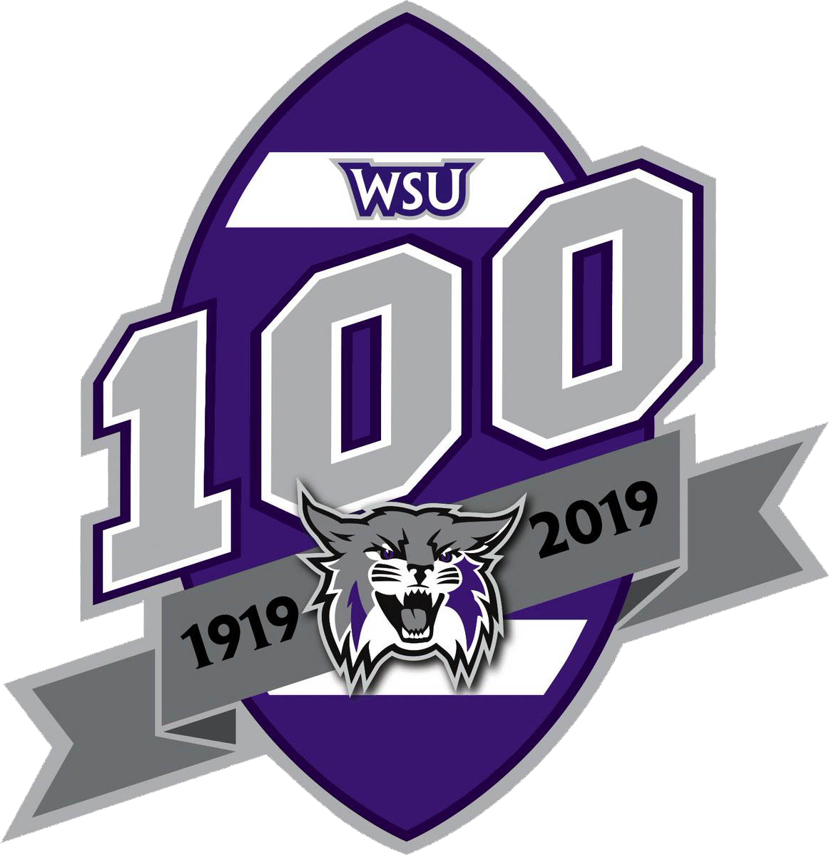 Weber State Wildcats 2019 Anniversary Logo iron on transfers for clothing